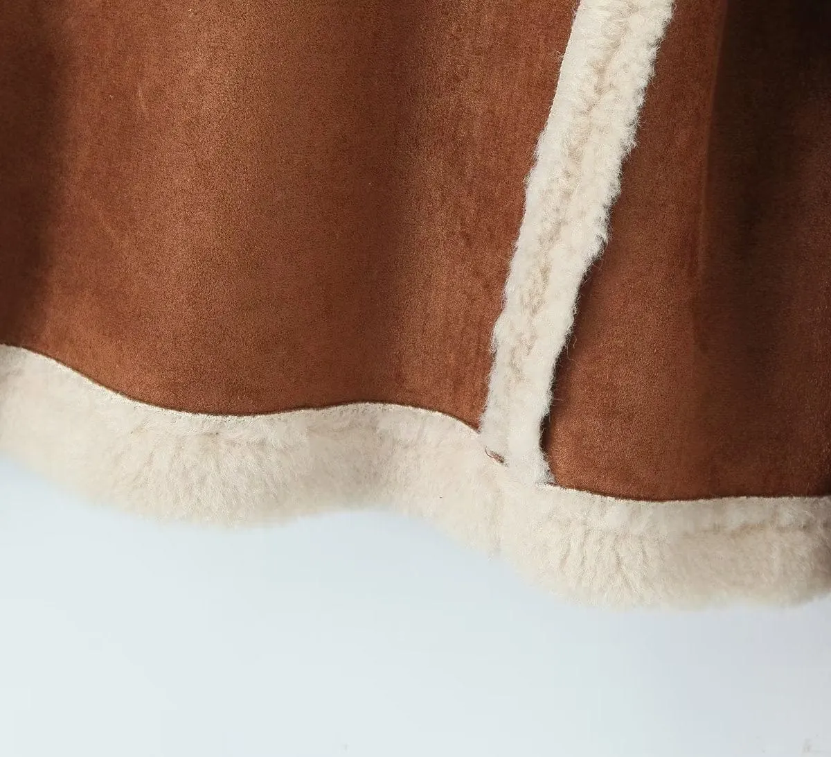 Adele Shearling Coat In Camel