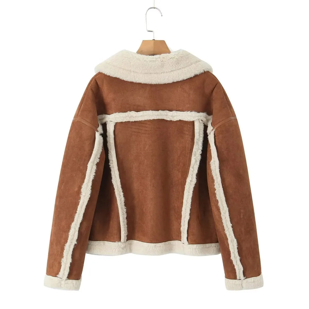 Adele Shearling Coat In Camel