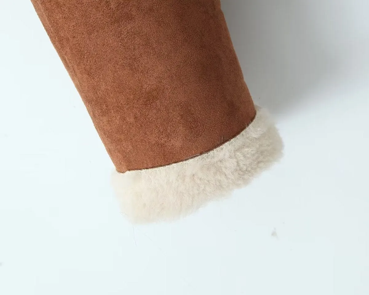 Adele Shearling Coat In Camel