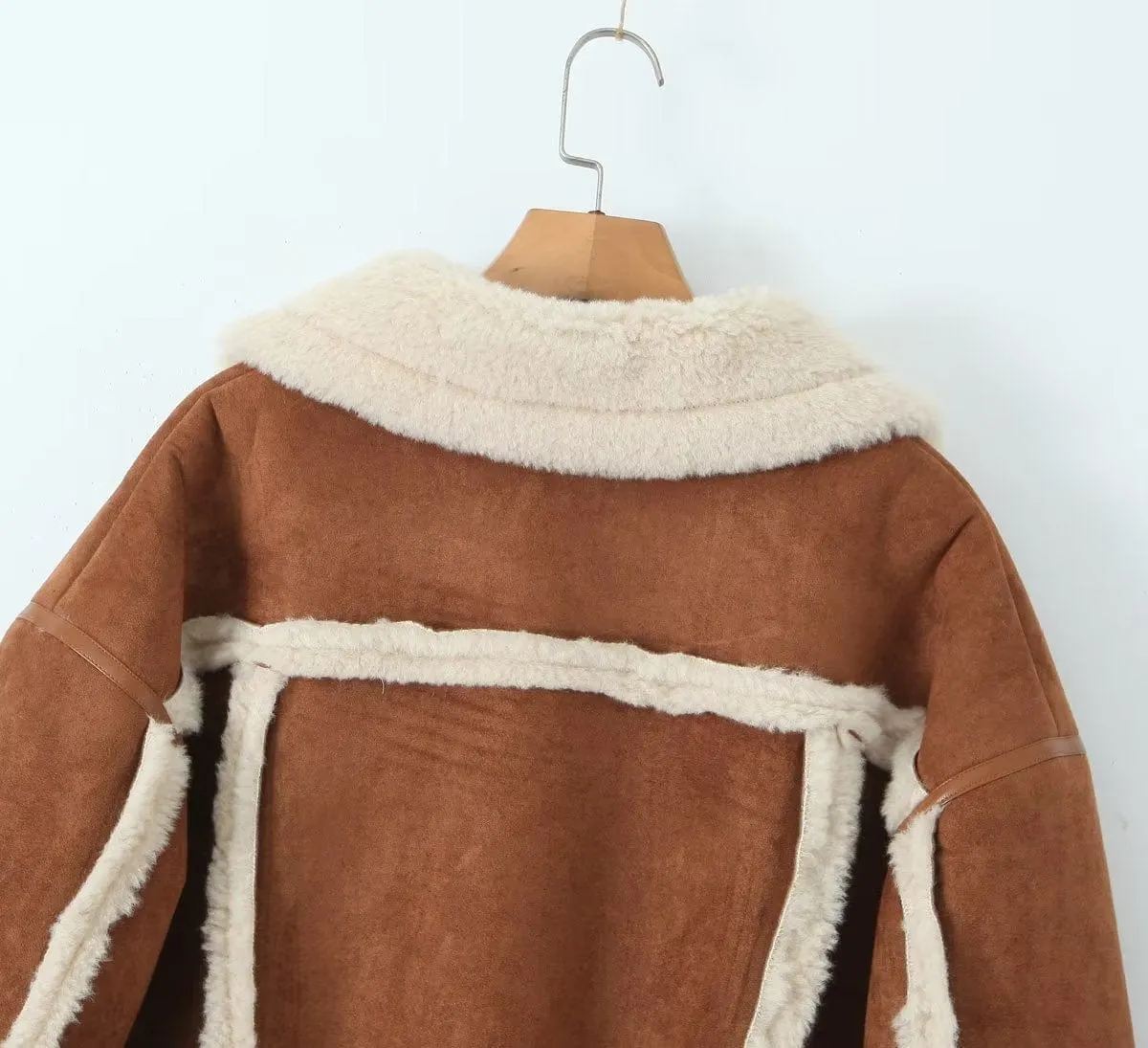 Adele Shearling Coat In Camel