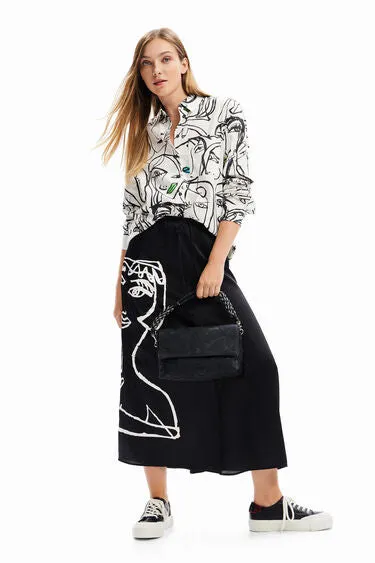 Arty Face Skirt