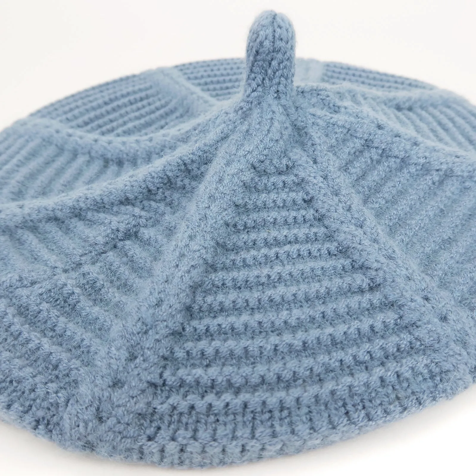 Baby Knit Beret Hat Girls French Artist Fashion Hat | Blue