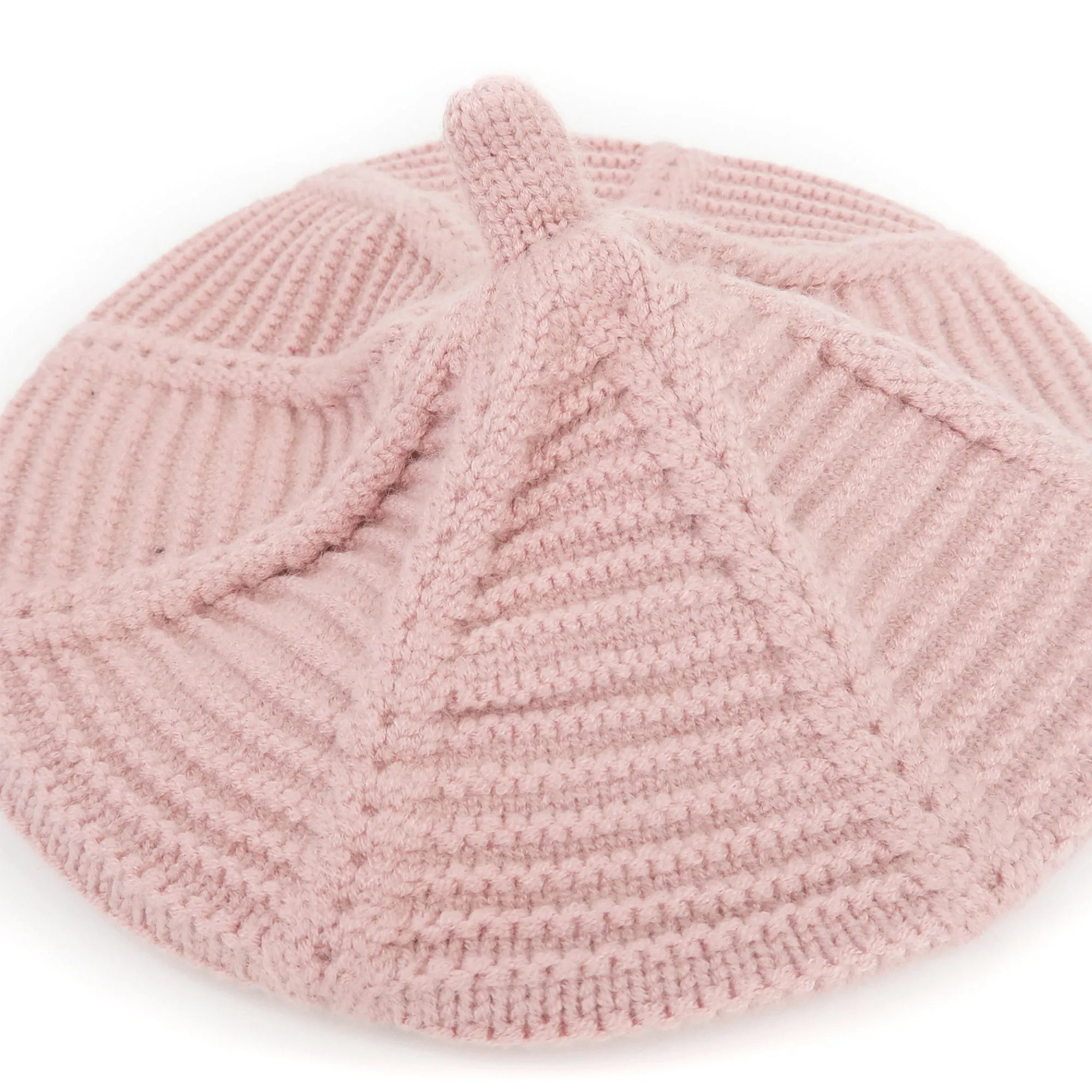 Baby Knit Beret Hat Girls French Artist Fashion Hat | Pink