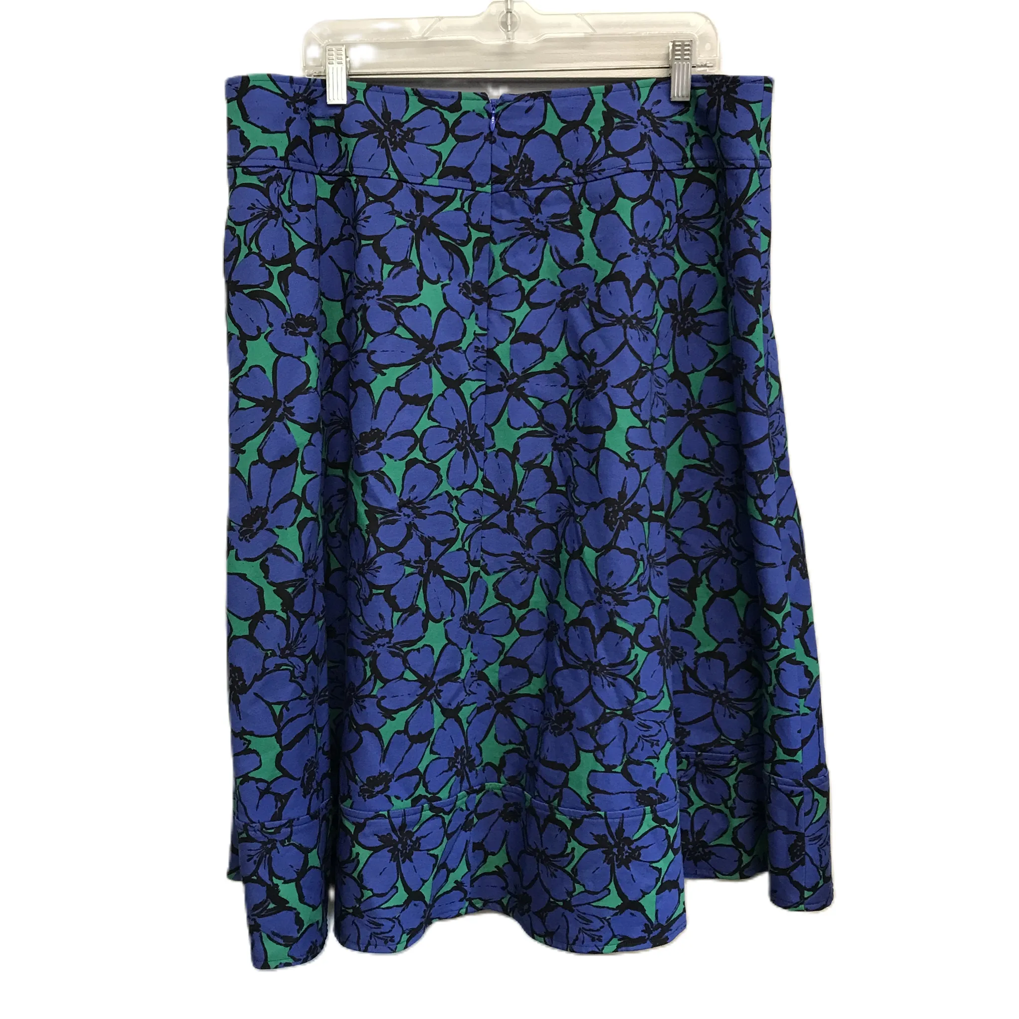 Blue & Green Skirt Midi By Lane Bryant, Size: 16