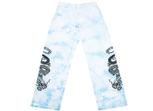 Clot x Dickies Dragon Tie Dye Chino in Blue