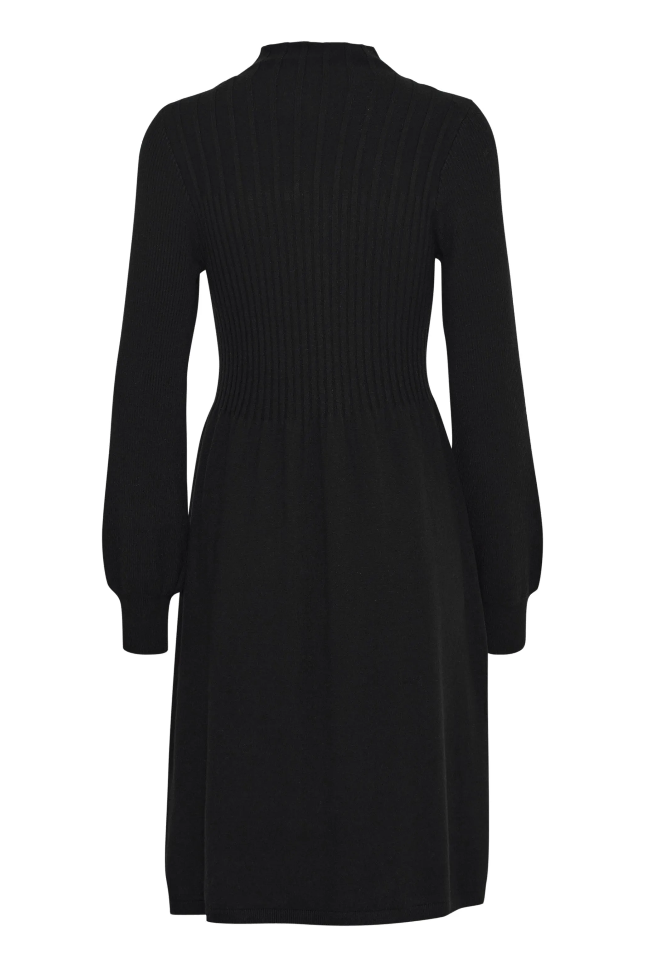 Fransa Fine knit black dress 20614676