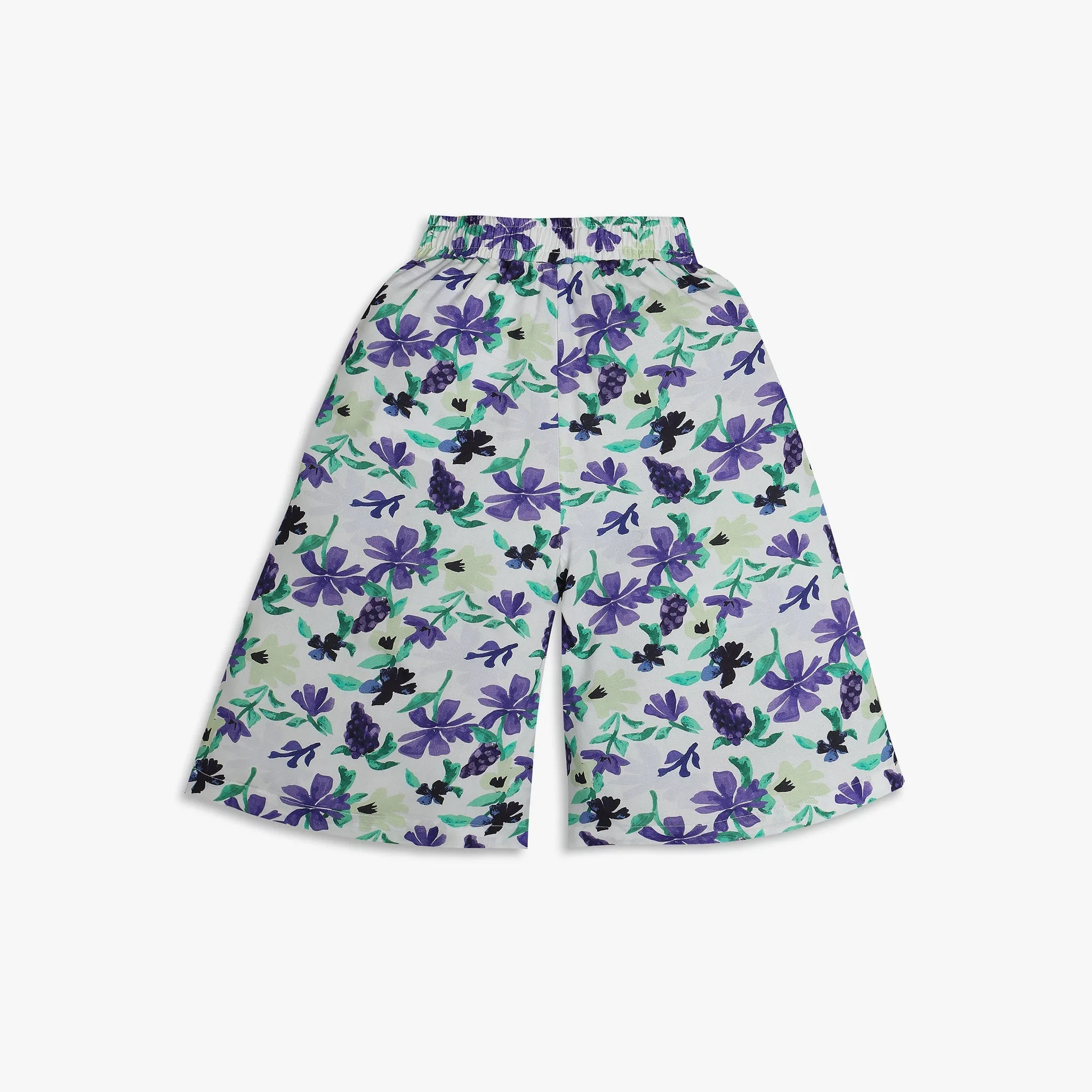 Girls Regular Fit Printed Mid Rise Culottes