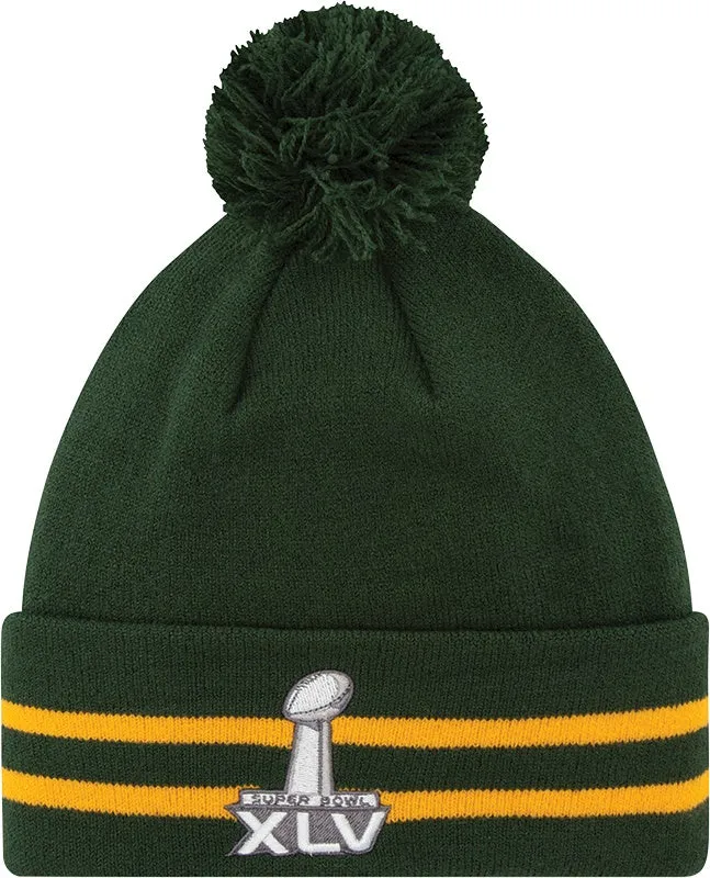 Green Bay Packers Superbowl XLV Knit Hat with Pom