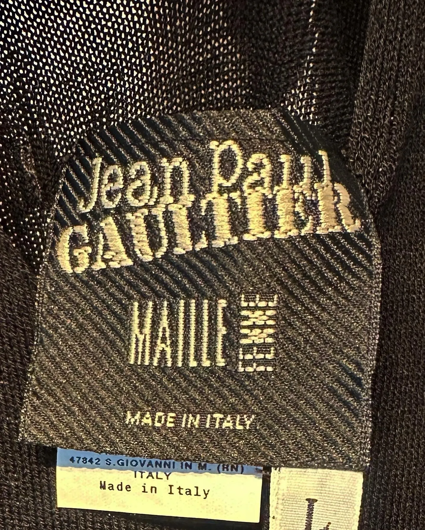 JEAN PAUL GAULTIER Maille Femme Cut-Out Fine Knit Dress