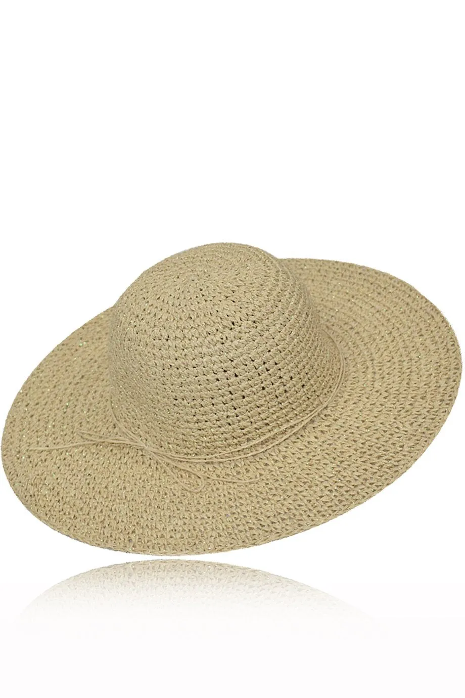 Kartenia Beige Straw Beach Hat