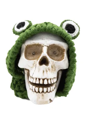 Knit Frog Bonnet- Green