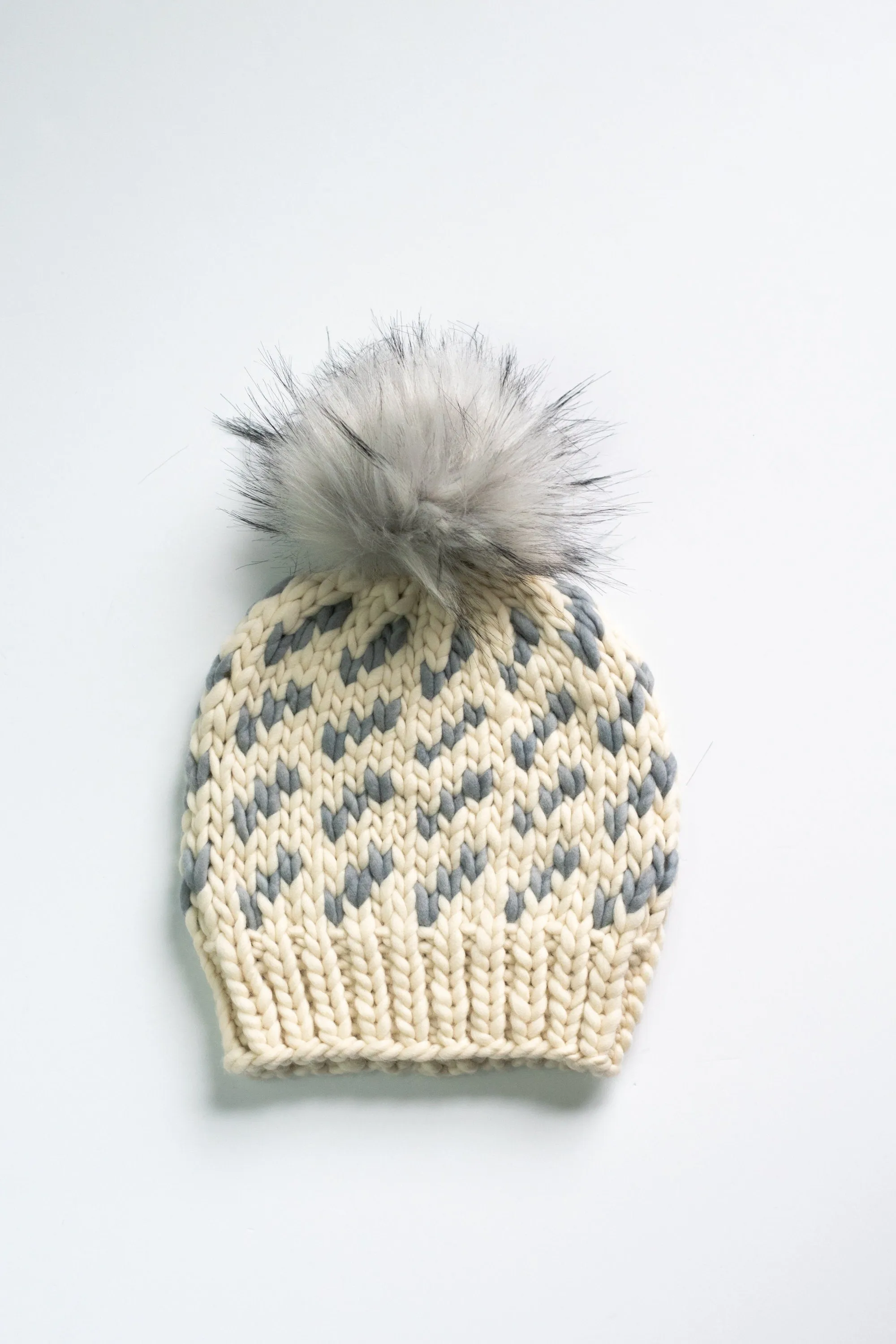 KNITTING PATTERN: Migrations Beanie, Easy Fair Isle Hat Knitting Pattern for Super Bulky Yarn