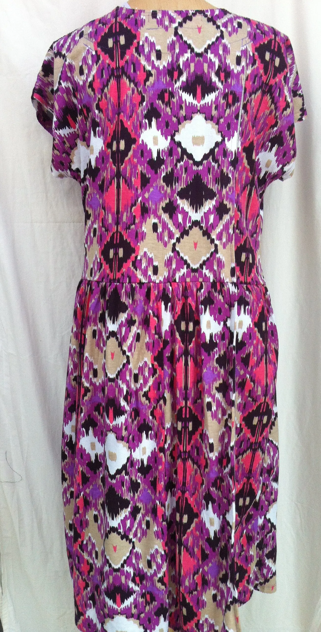 (L5) RENO - FUSCHIA - Split Back Day Dress