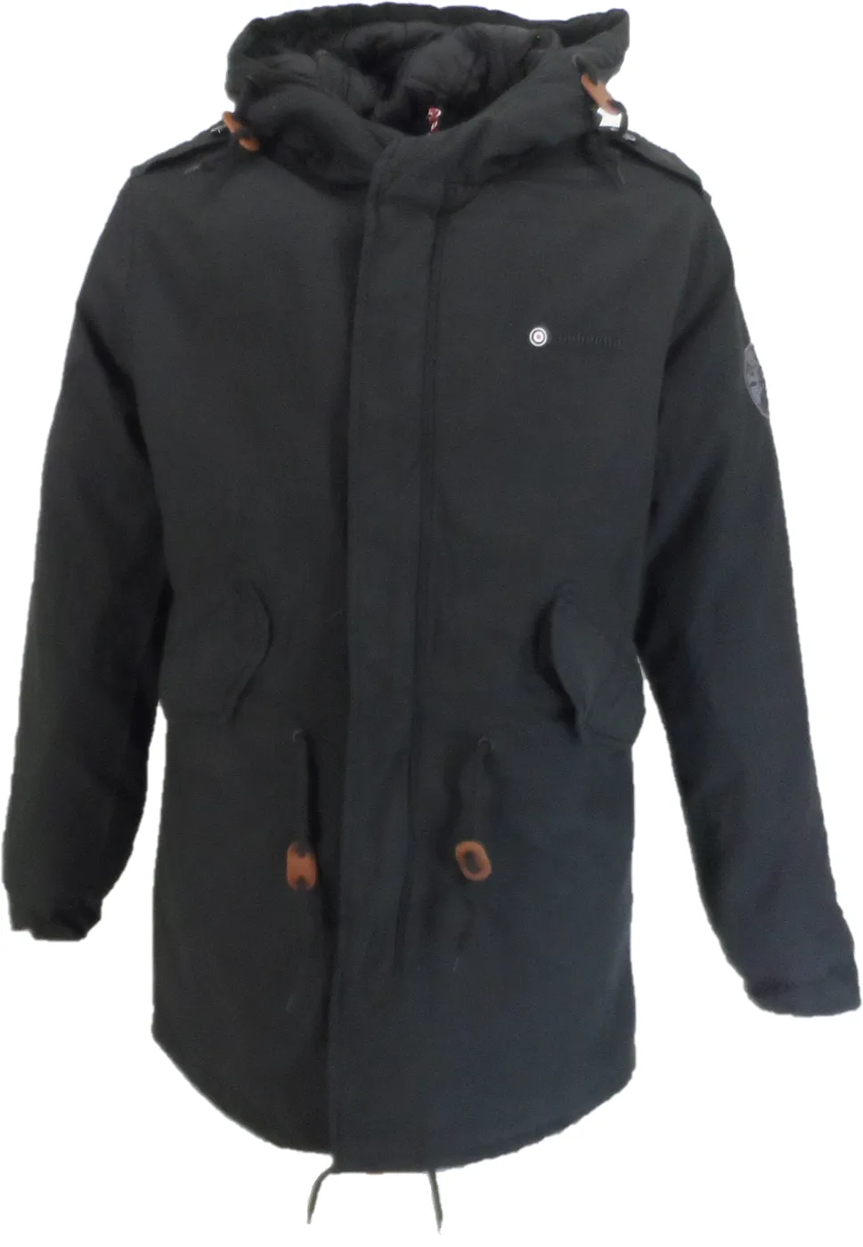 Lambretta Mens Black Retro M51 Fishtail Parka