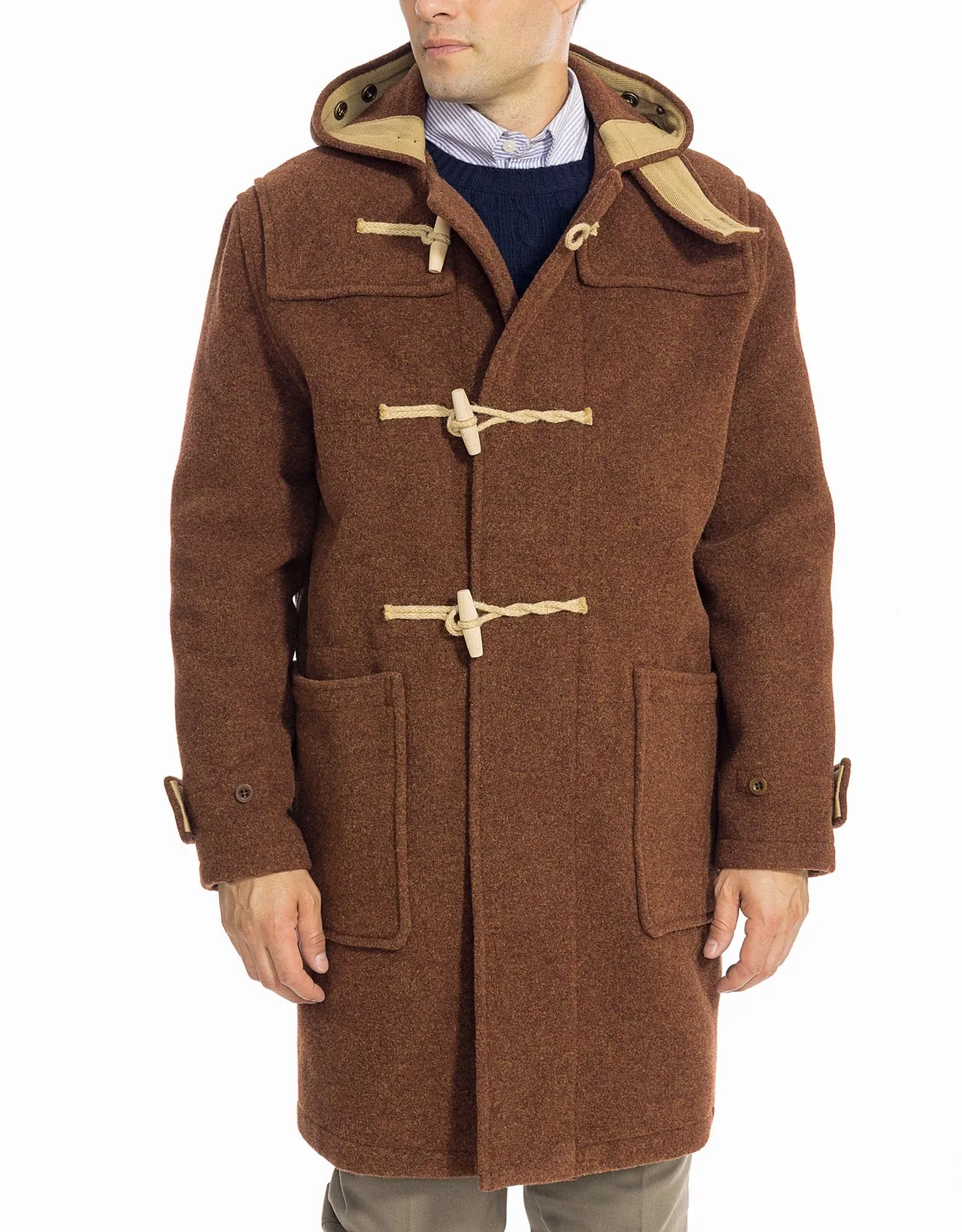 MONTY DUFFLE COAT - RUST