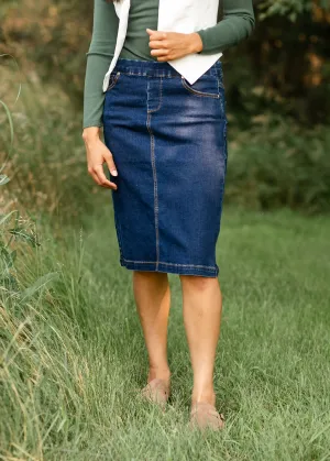 Sandra Midi Denim Skirt