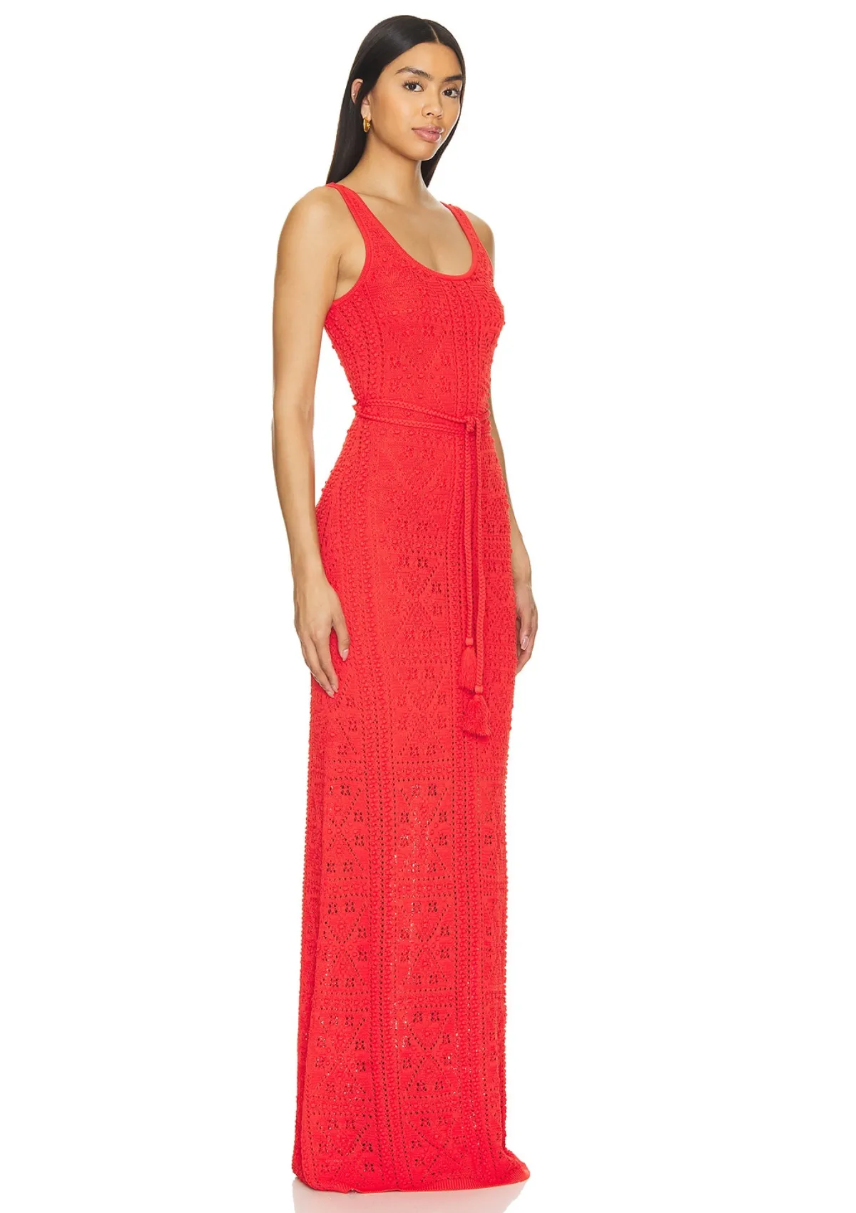 Selma Knit Maxi Dress - Radiant Red