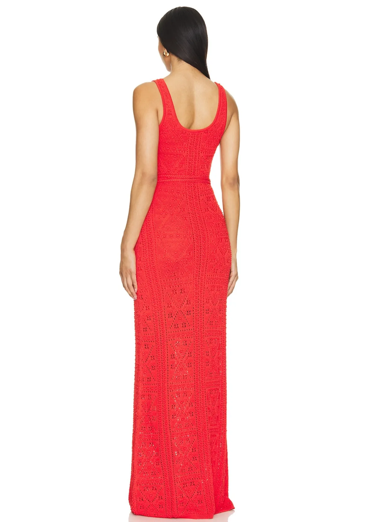 Selma Knit Maxi Dress - Radiant Red