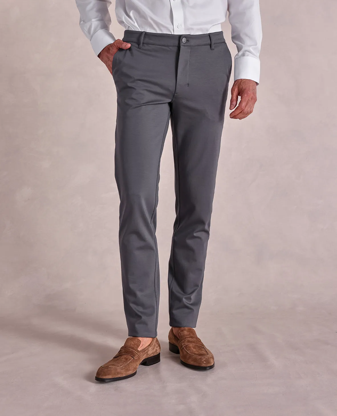 The Adan - Performance Knit Chino - Charcoal