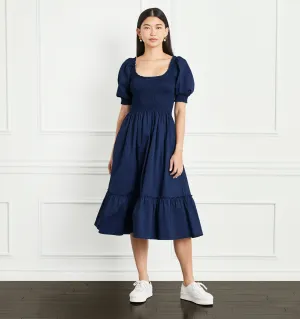 The Louisa Nap Dress - Navy Cotton