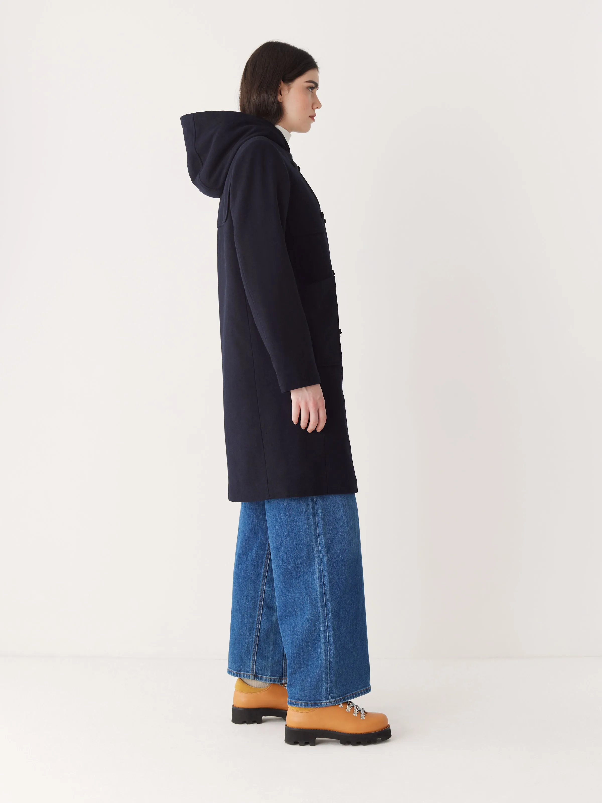 The Maybelle Duffle Coat in Deep Blue