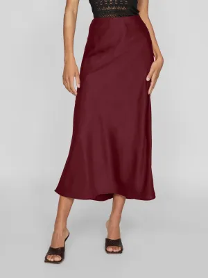 VIELLETTE Midi Skirt - Cabernet